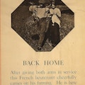 Exhibit poster showing a disabled veteran in a field with his wife.
