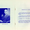 Page 6: Photograph of Clarence Heyman, M.D., a doctor at Elyria Memorial Hospital. Page 7: Description of medical expertise Dr. Heyman provided for Elyria Memorial Hospital.