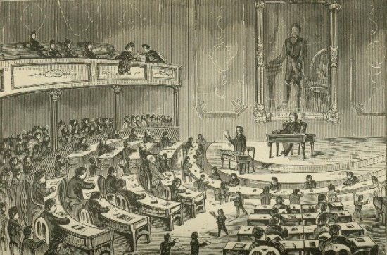 Image of a legislative debate in Illinois.