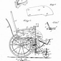 Design drawing for S.A. Potter Invalid Chair, sheet 2.