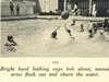 Boys play in a pool with a large ball.
