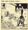 A man throws a brace out his window at a cat on a fence.