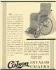 An advertisment for a wicker wheelchair.