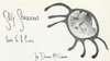 A photograph of the author inside a drawing of a spider.
