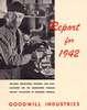Cover of Goodwill's 1942 annual report. A man working standing next to a kitchen blender.