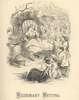 A young girl sits in a chair surrounded by other children.  Another young girl takes the minutes of the meeting