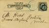 Handwritten postcard address- M. Hurd, Insane Asylum, Pontiac, Mich