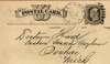 Handwritten postcard address- Doctor Hurd, Eastern Insane Asylum, Pontiac, Mich.