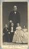 Full frontal standing view of subjects in formal wear.