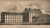 Lithograph of large building with columns