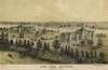 Lithograph of Alms House. Bird's eye view.