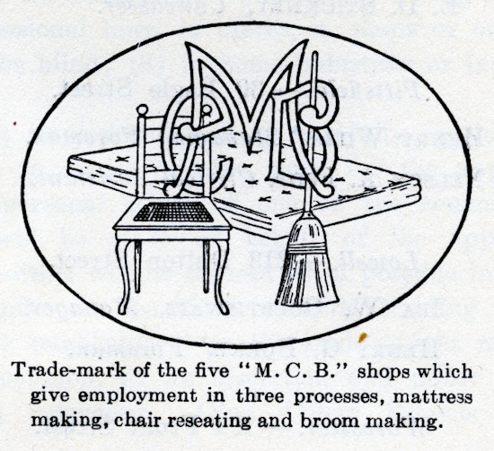 Massachusetts Commission for the Blind trademark logo.