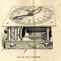 A mechanism for counting, a numbered dial on front.
