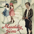 Two girls walk away from Muddy Jim.