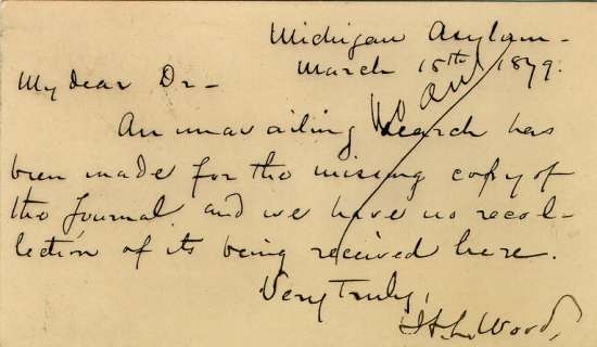 Handwritten Text - Dated March 15, 1879