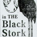 Motion Picture Directory Ad for The Black Stork at the LaSalle.  The ad has a picture of a black stork with a baby in a bundle in its beak.