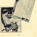 A young woman in a wheelchair looks at a paper with a list on it.