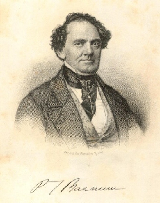 Portrait of P.T. Barnum.