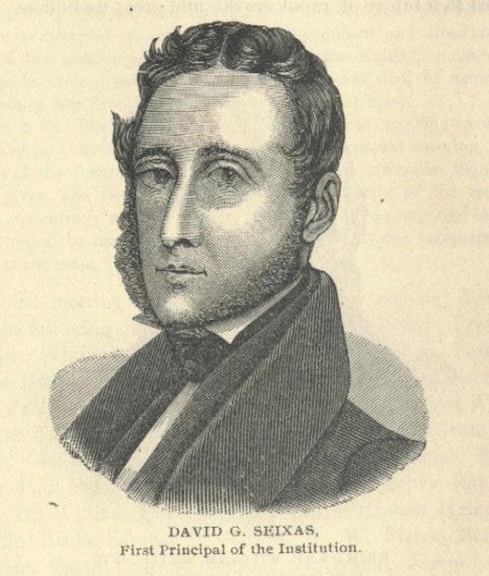 An engraving of David G. Seixas.