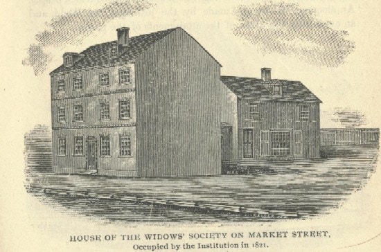 Engraving of a plain-looking building.