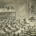 Image of a legislative debate in Illinois.