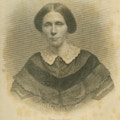 An engraved portrait of Mary Day, a blind woman.