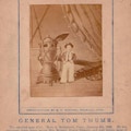 Souvenir photograph of Tom Thumb dressed as a sailor.