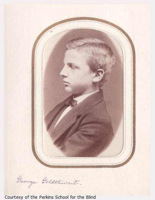 George Goldthwait, portrait, waist-up, dark suit with bow tie.