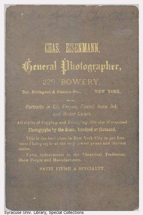 Advertisement for Chas. Eisenmann.
